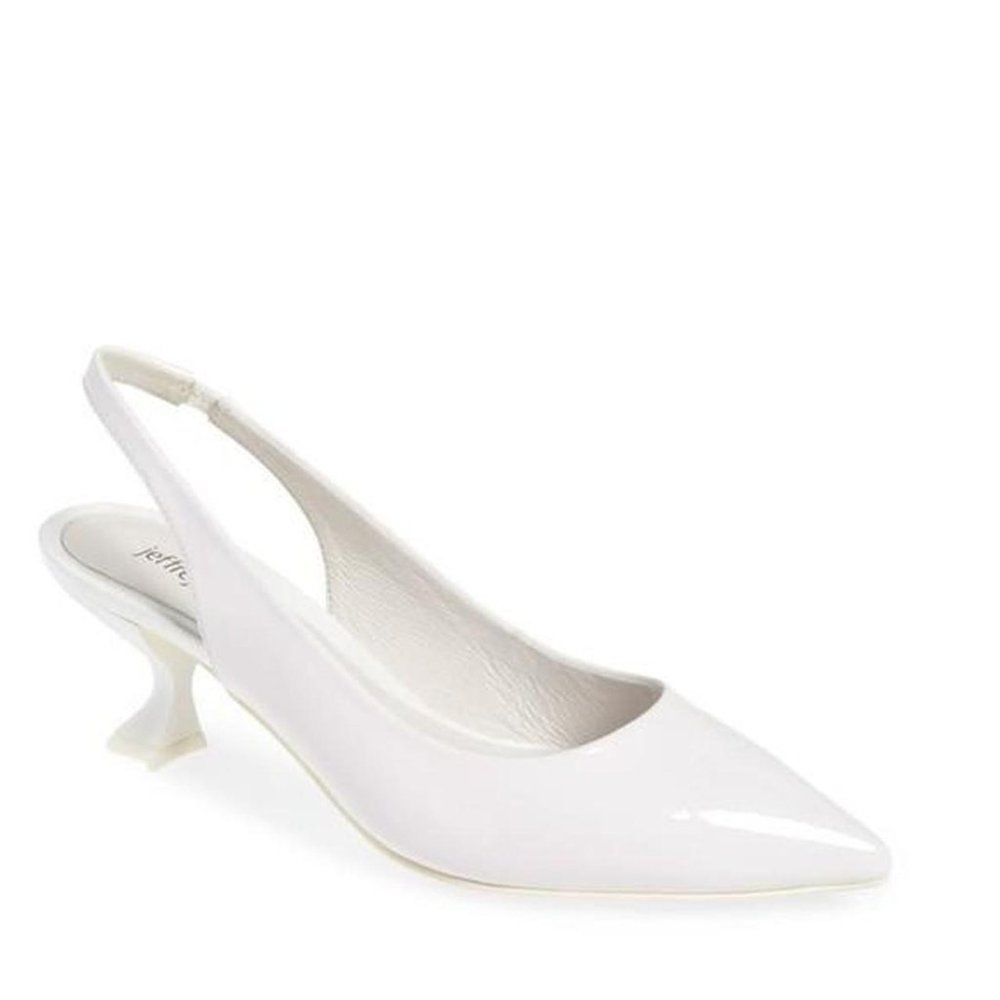 Jeffrey Campbell Talisman Slingback Pumps White